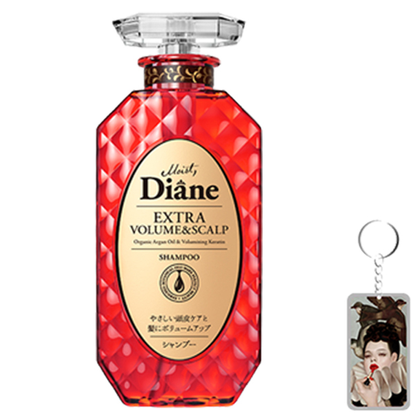 Dầu gội Moist Diane Extra Volume &amp; Scalp Shampoo - Cho tóc mỏng, rụng nhiều, nhiều gàu Hàn Quốc 450ml tặng móc khoá