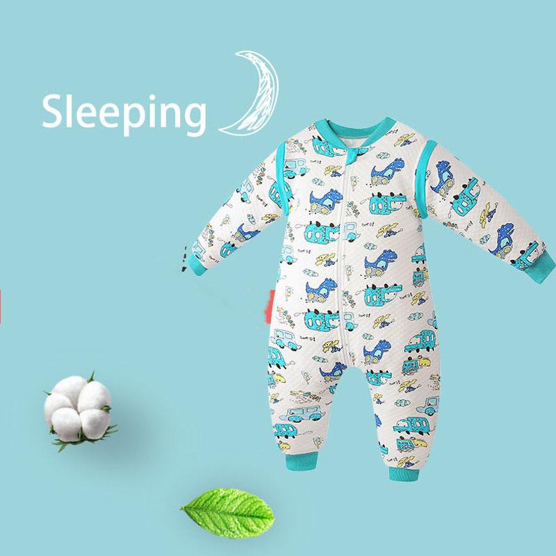 Mùa Đông Cotton Dày Mùa Xuân, Mùa Thu Cho Bé Túi Ngủ Trẻ Em Cotton Chia Chân Túi Ngủ Cho Bé Nhận Chăn Đầm