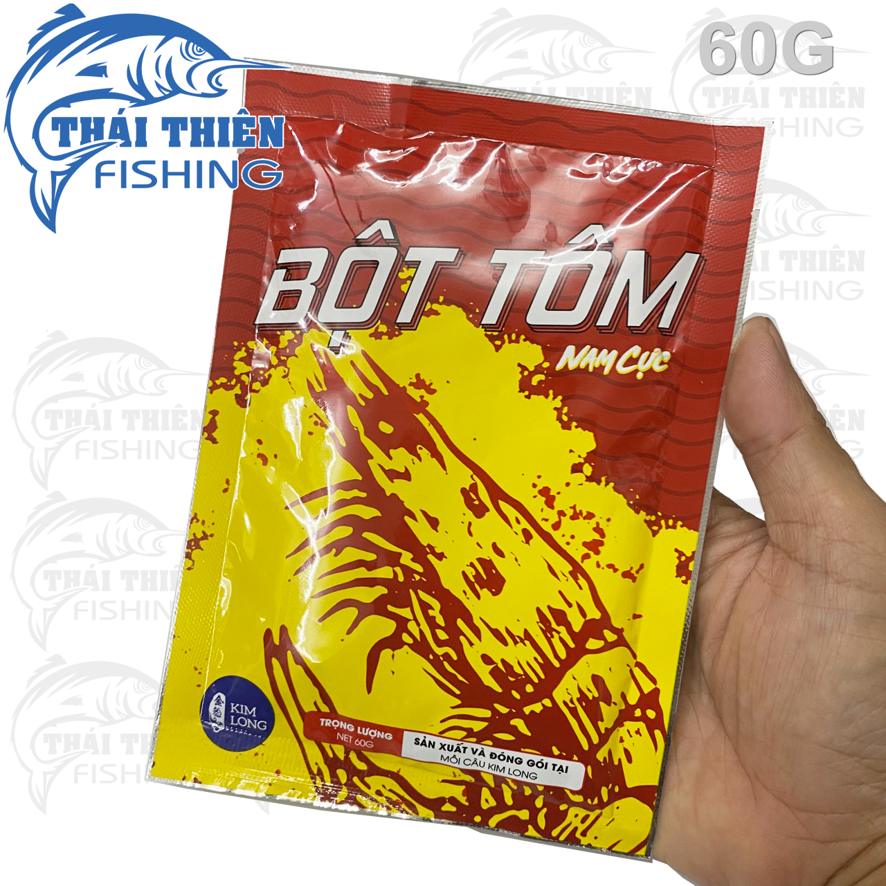 Bột Tôm Nam Cực Câu Cá Kim Long Gói 60g