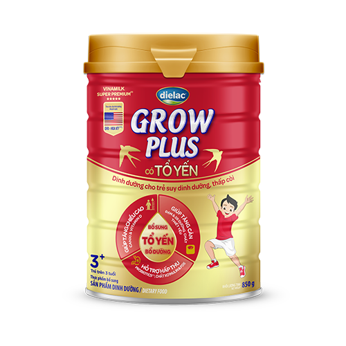 SỮA BỘT DIELAC GROW PLUS CÓ TỔ YẾN 850G (CHO TRẺ TRÊN 3 TUỔI)