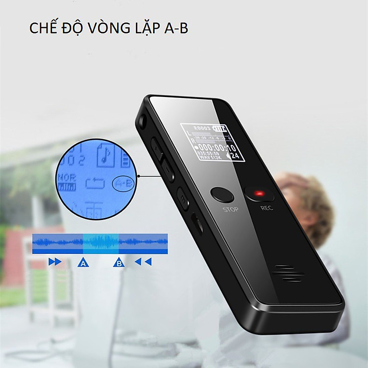 Máy Ghi Âm Chuyên Nghiệp 818 Bộ Nhớ Trong 8GB