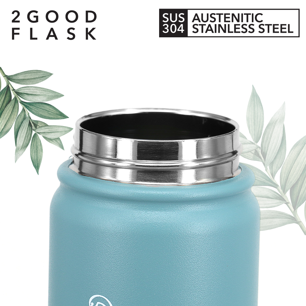 Bình giữ nhiệt Thép Không Gỉ 2GOOD Wide Mouth WM-02 (530ml) - Hàng Chính Hãng