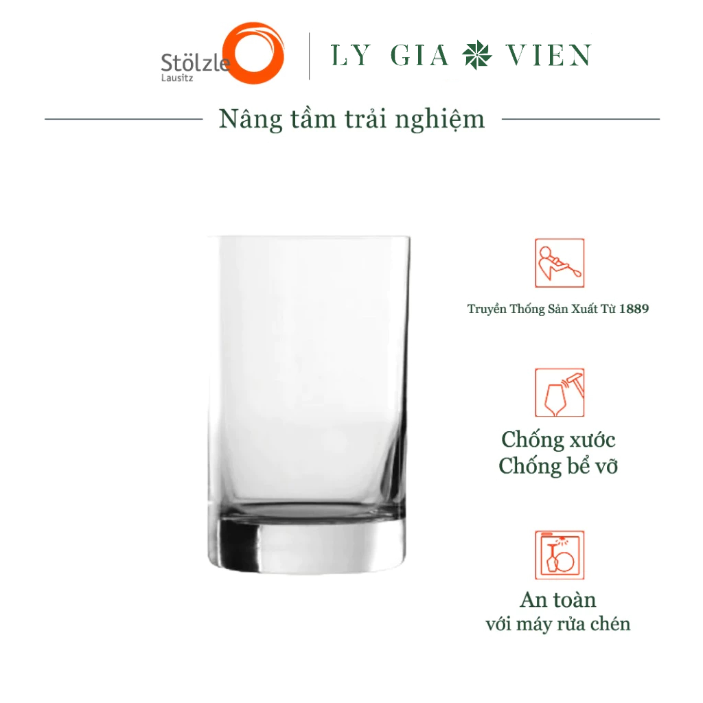 Ly Uống Nước Thủy Tinh Cao Cấp Stoelzle New York Bar Juice Glass 290ml - Thời Trang Và Sành Điệu Dành Cho Quầy Bar Tại Nhà