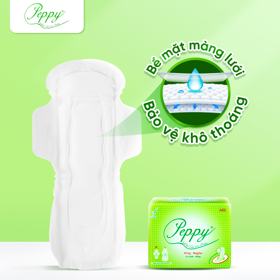 COMBO 12 gói Băng Vệ Sinh AO3 Ngày Và Đêm, Siêu Thấm, Siêu Mỏng Nhẹ, Mặt Lưới, Có Cánh (7 Miếng)