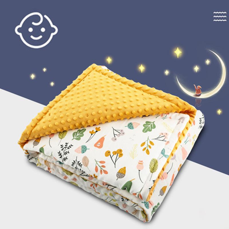 Cho Bé Bộ Chăn Ga Gối Cotton Swaddle Cho Bé Sơ Sinh Giường Trẻ Sơ Sinh Trẻ Em Chần Gòn Đầm Bọc Hoạt Hình Cho Bé Chăn Ga Gối