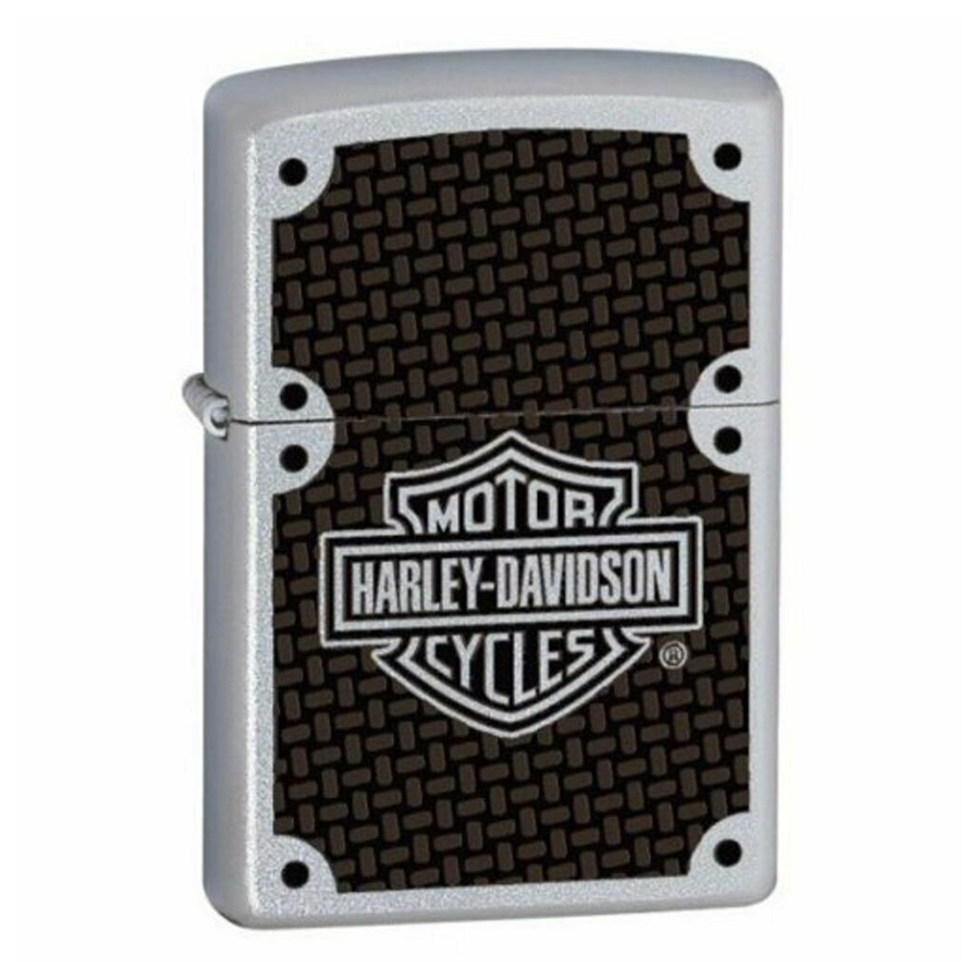 Bật Lửa Zippo 24025 Harley Davidson Carbon Fibre Satin Chrome