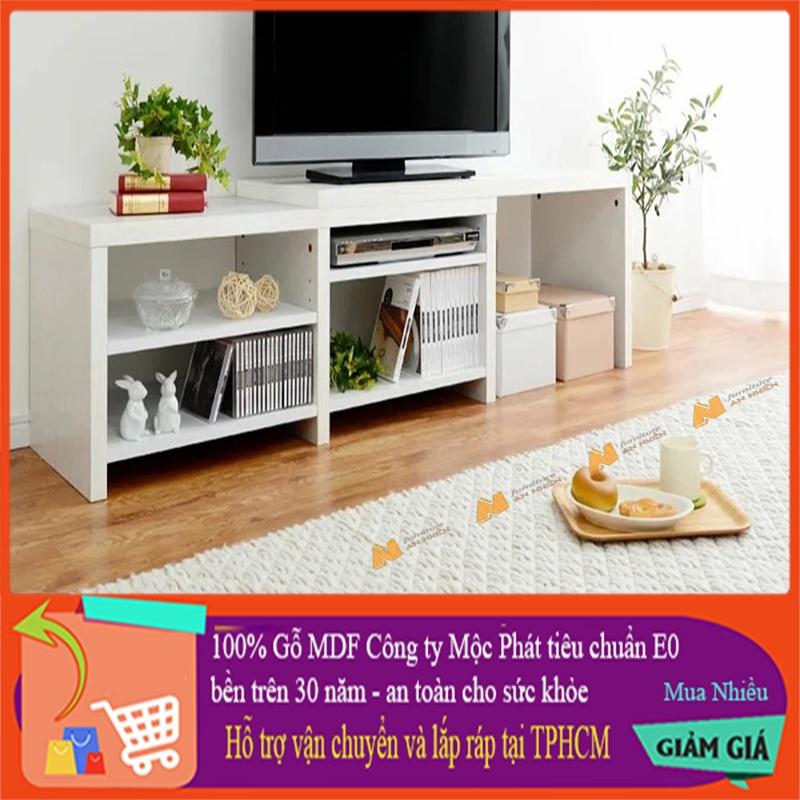 Made in VN Kệ tivi đa năng, kệ để tivi gỗ mdf 17mm công ty Mộc Phát độ bền trên 30 năm AN048