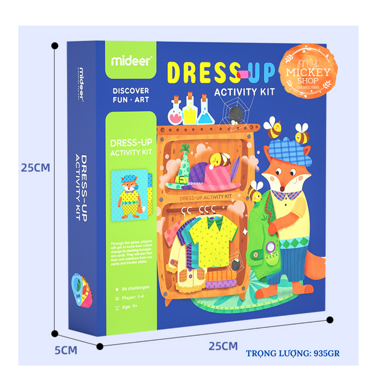 MIDEER Đồ chơi trẻ em hoạt động thay trang phục - cách trộn 3 màu sắc DRESSUP ACTIVITY KIT MD2079