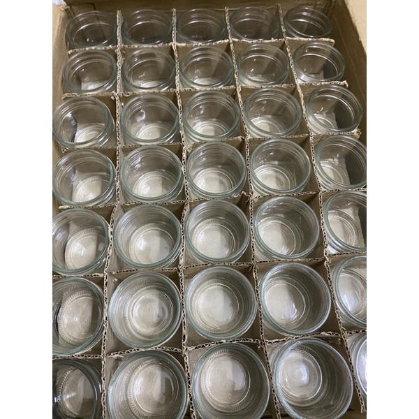 Hũ thuỷ tinh nắp nhôm 100ml làm kem flan, sữa chua