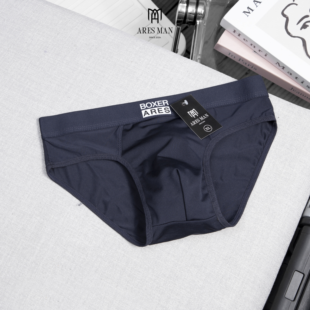 Quần lót nam, quần sịp nam tam giác cao cấp ARES 03 chất thun lạnh mềm mịn thoáng khí co giãn 4 chiều thấm hút mồ hôi - ARES SHOP