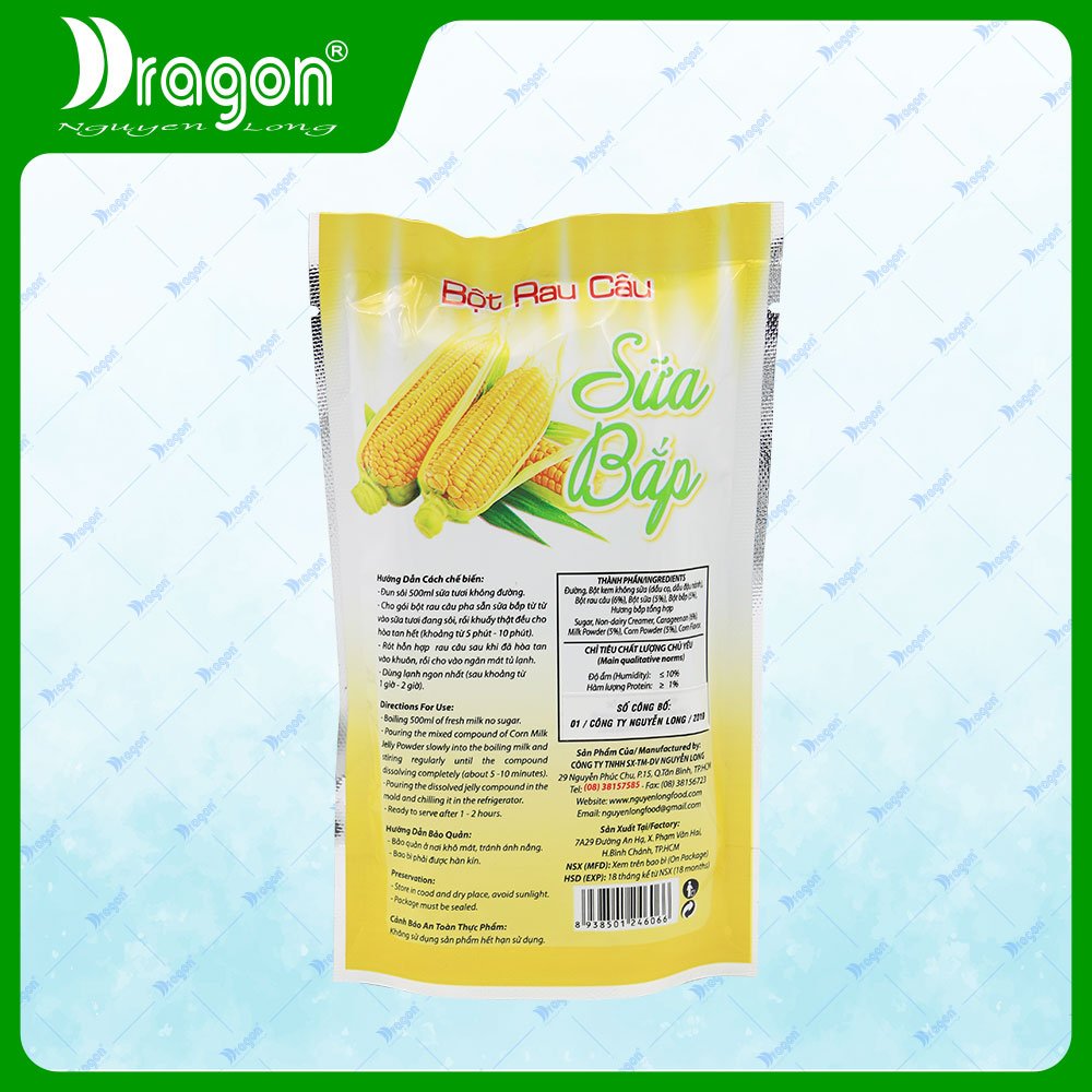 Bột Rau Câu Sữa Bắp Dragon (106g)