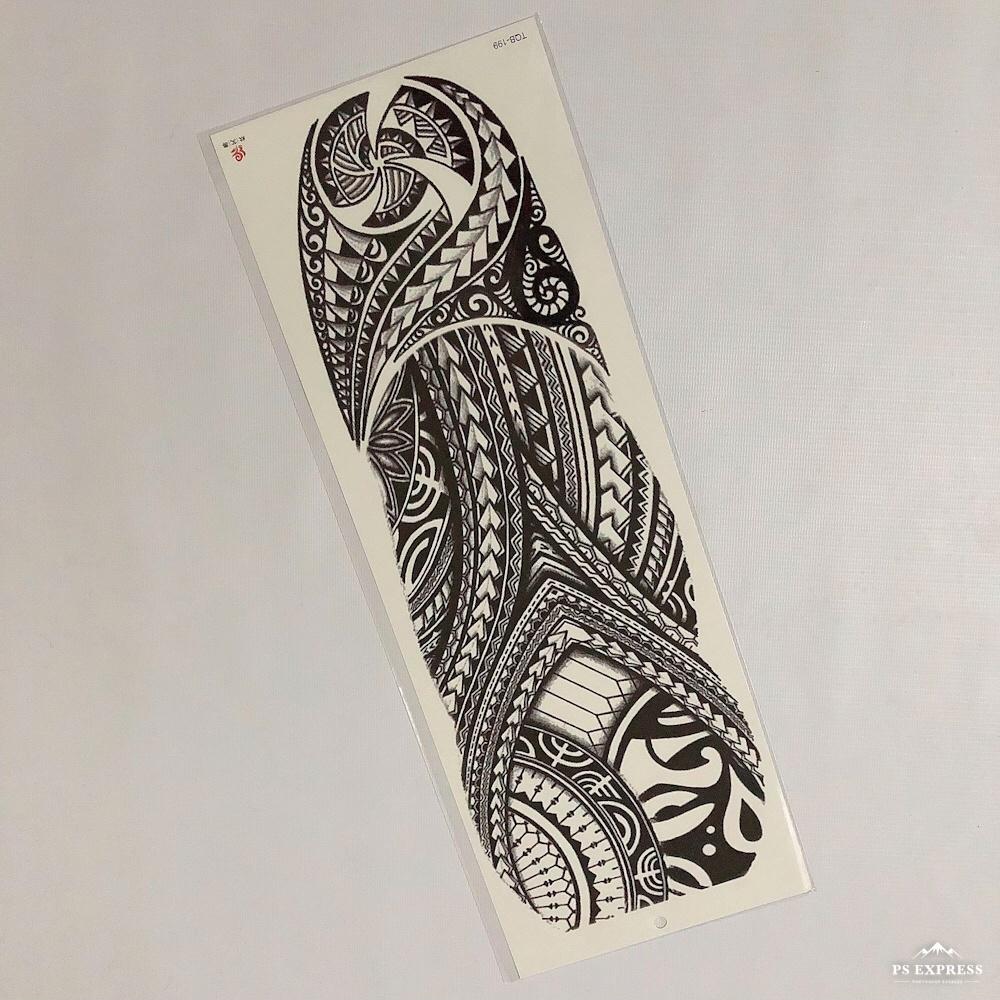 Hình xăm dán kín tay tattoo full tay nhiều chủ đề 17x48cm