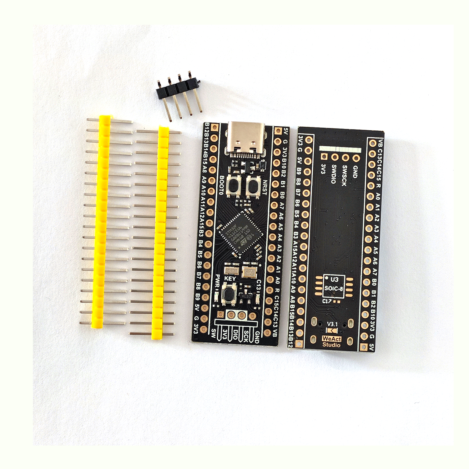 WeAct BlackPill STM32F411CEU6 STM32F4 STM32 Core Board Learning Board Development Micropython