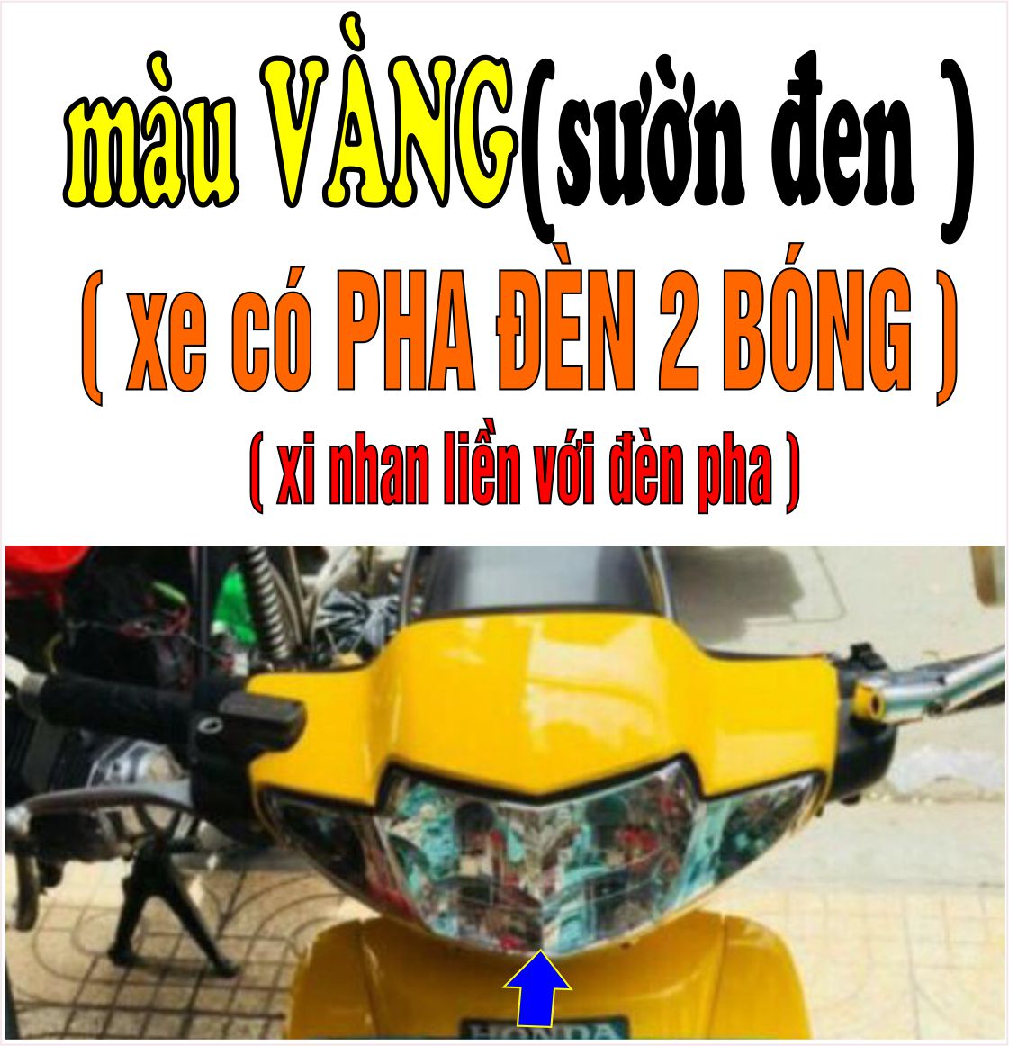 Bộ vỏ nhựa màu VÀNG SƯỜN ĐEN cho xe Wave 110 - Wave Thái - Wave Zx đời 1997 đến 2006- TKB-666