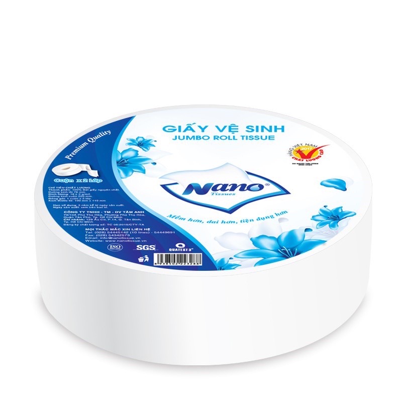 Giấy vệ sinh cuộn lớn 700g