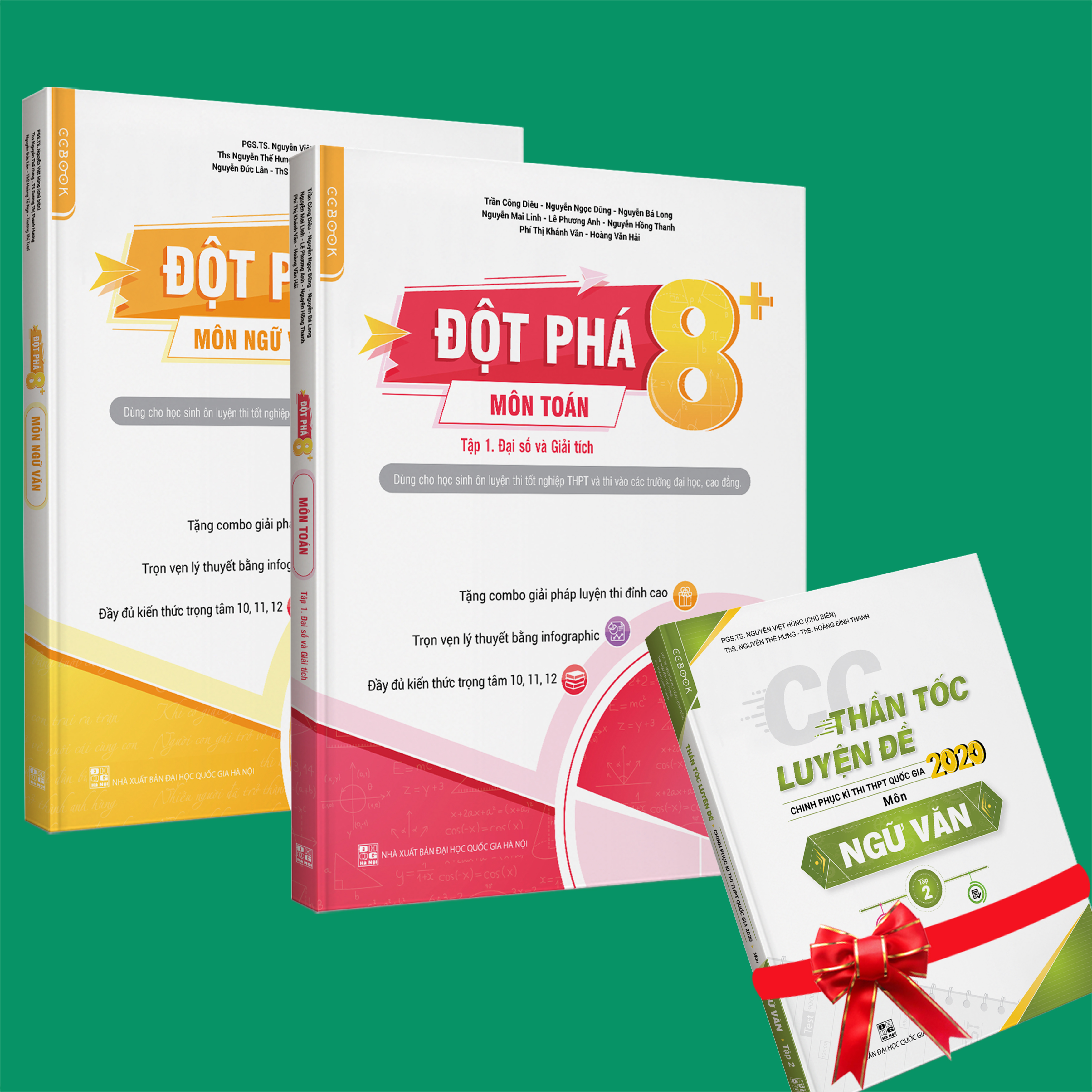 Sách - Combo Đột phá 8+ môn Toán tập 1 và Ngữ Văn