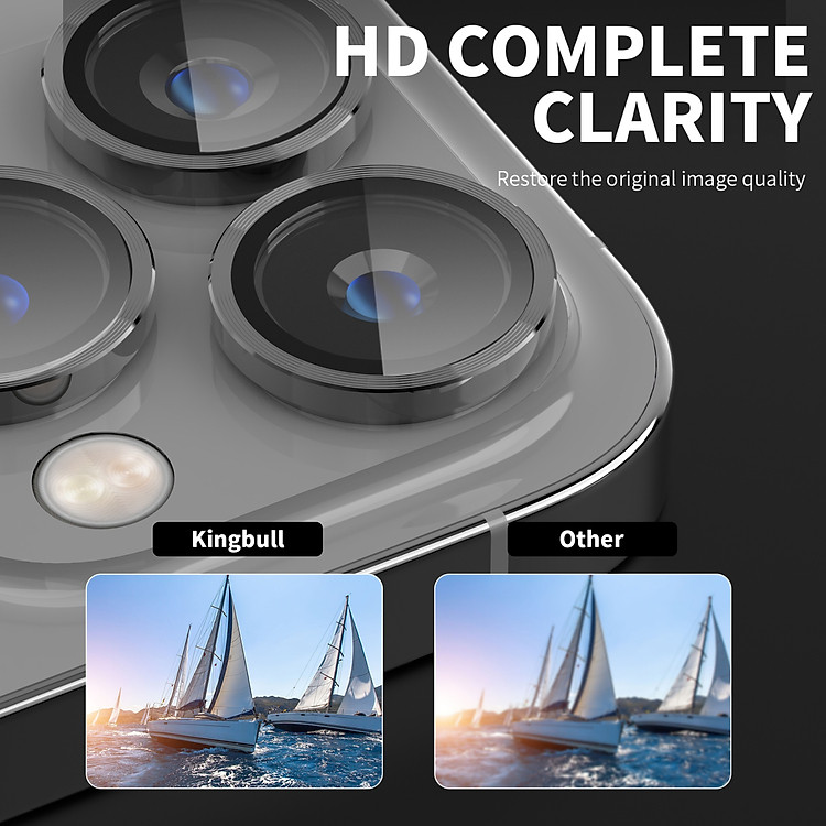 Cường Lực Camera Lens MIPOW KINGBULL Dành Cho iPhone 15 Pro Max | iPhone 15 Pro, TITANSHIELD PRO - HÀNG CHÍNH HÃNG