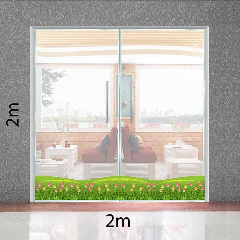 DECAL TRANG TRÍ TRUNG THU SỐ 9 THẢM CỎ HOA