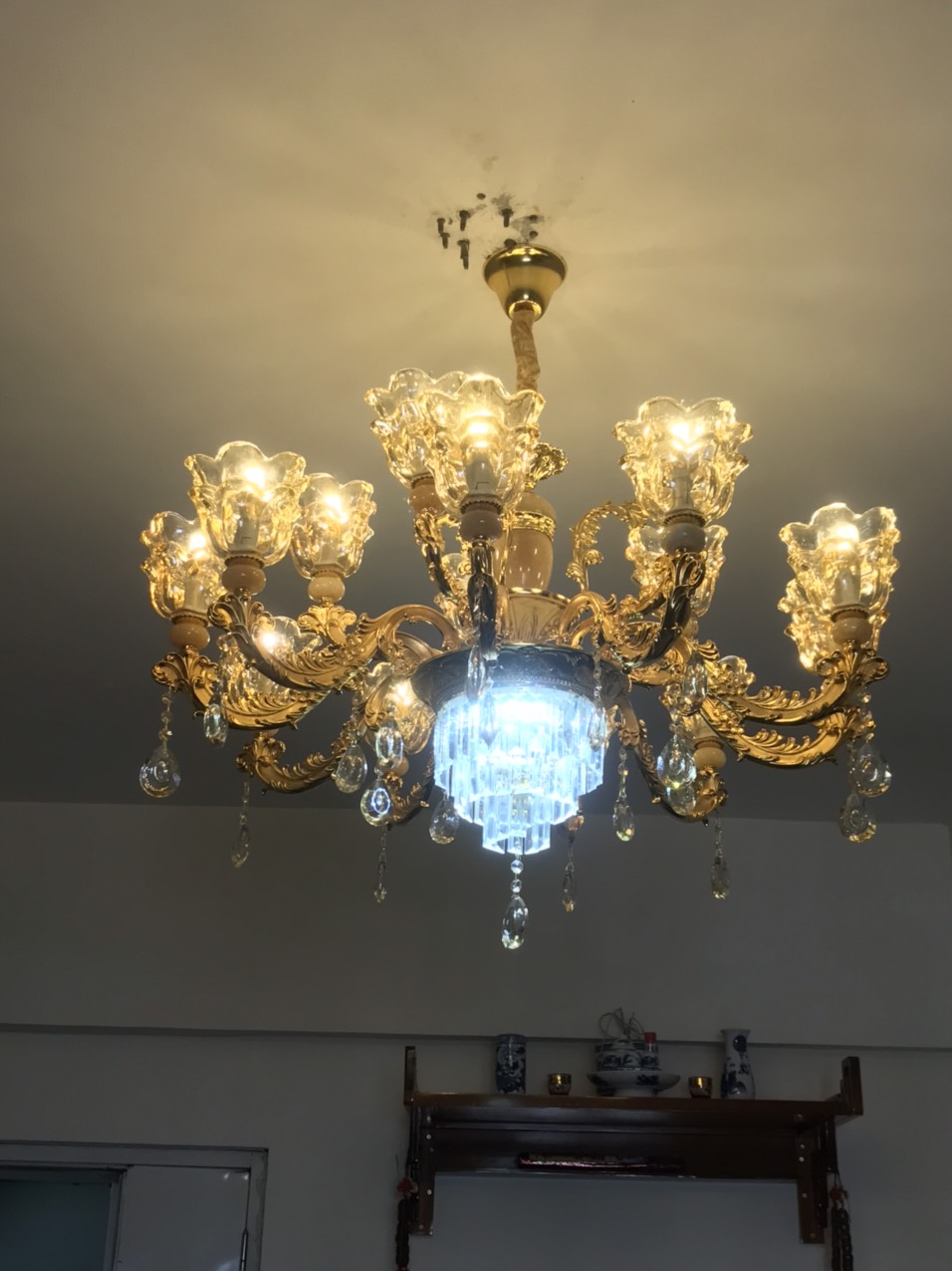 Đèn chùm SULEG kiểu dáng hiện đại trang trí nhà cửa cao cấp 15 tay