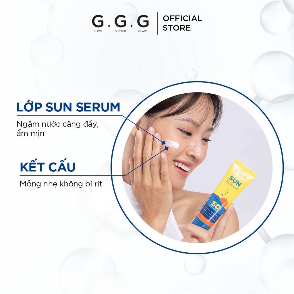 Kem Chống Nắng Phổ Rộng GGG Dạng Serum Chống UVA &amp; UVB Dưỡng Sáng Transparent Sun SPF50+/PA++++ 50ml