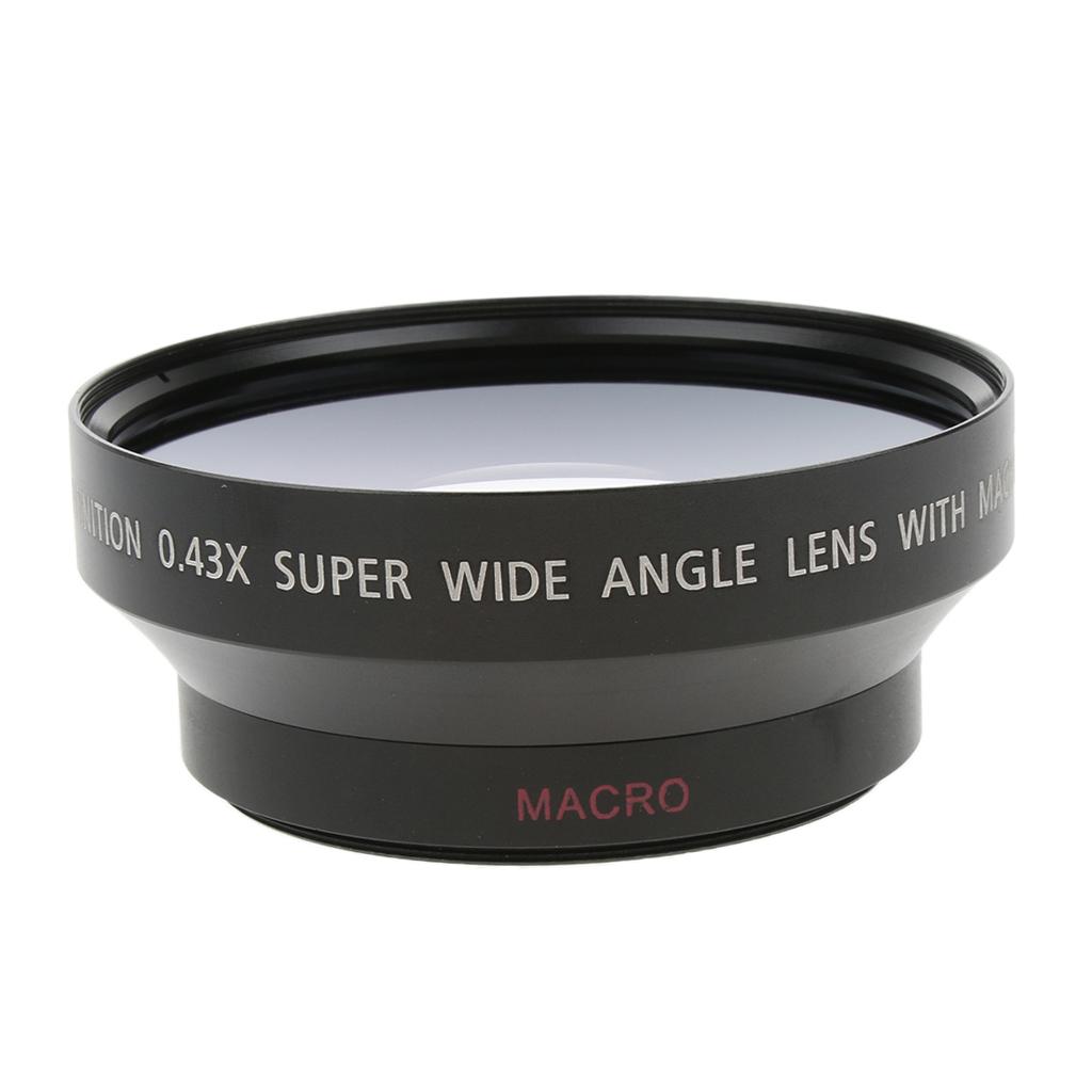 62mm 0.43x Wide Angle + Macro Conversion Lens For Canon SLR Camera DV