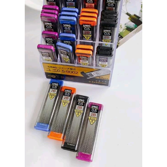 Set 2 Ruột Chì Kim UNC 2B Ngòi 0.5mm