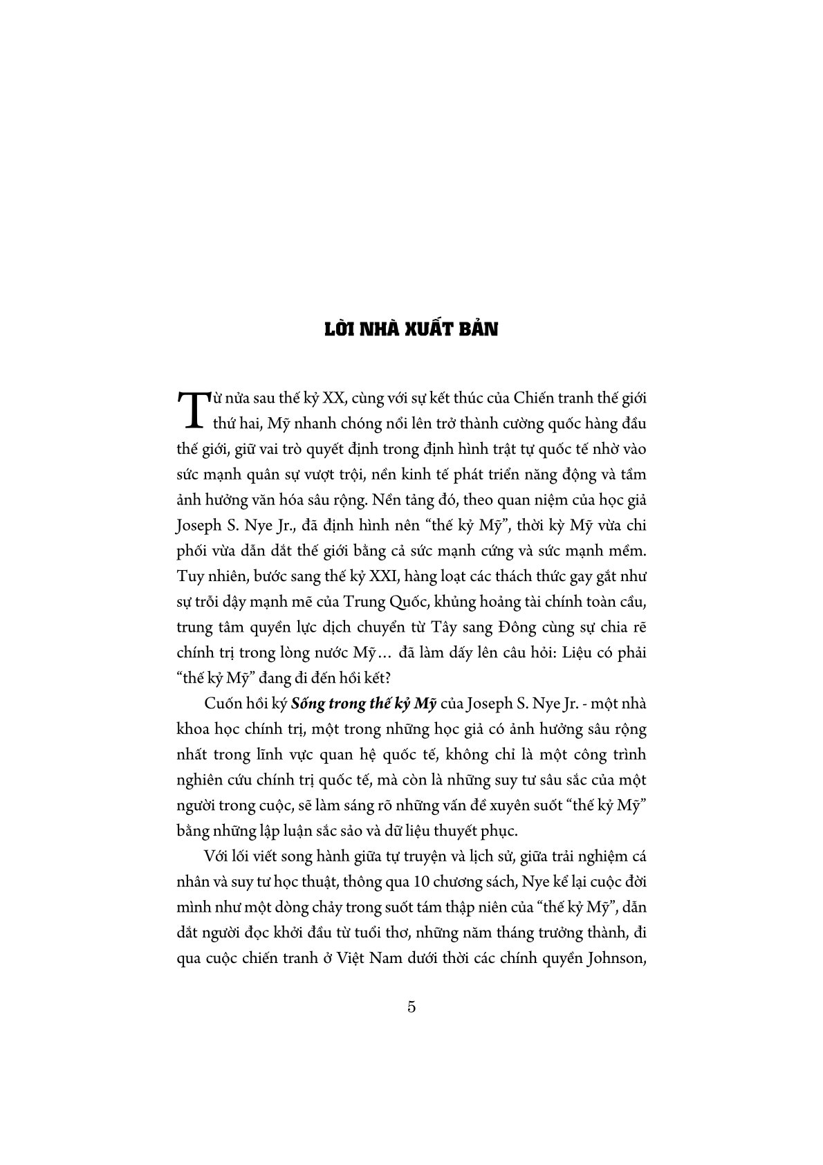 Sống trong thế kỷ Mỹ (Sách tham khảo)