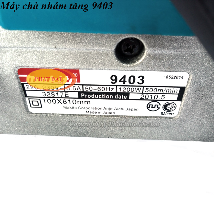 Máy chà nhám tăng MT9403 công suất 1200W-BH 6 tháng