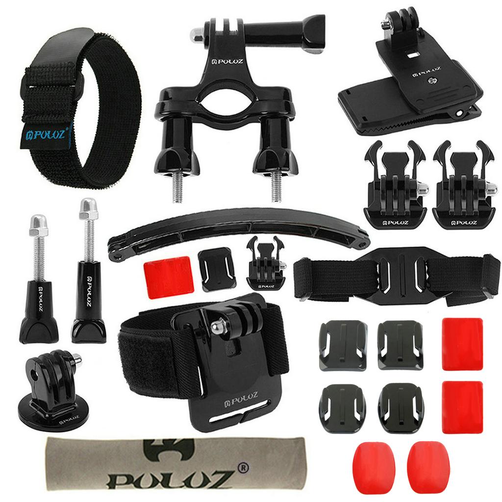 23in1 Action Camera Accessories Kit Metal Holder Mount Set for GoPro Cameras