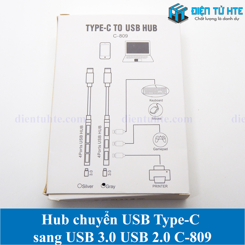 Hub chuyển USB Type-C sang USB 3.0 USB 2.0 C-809