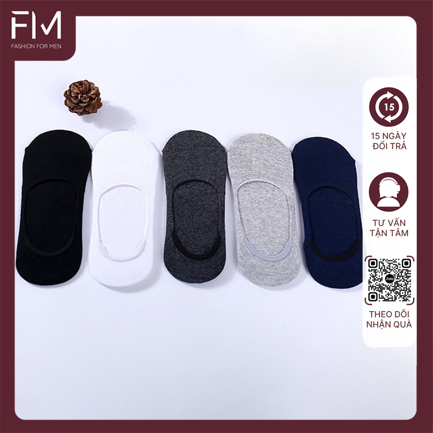 Combo 2 đôi tất lười dành cho nam, chất vải xịn thấm hút tốt, tránh bị hôi chân - FORMEN SHOP - FM1CA055