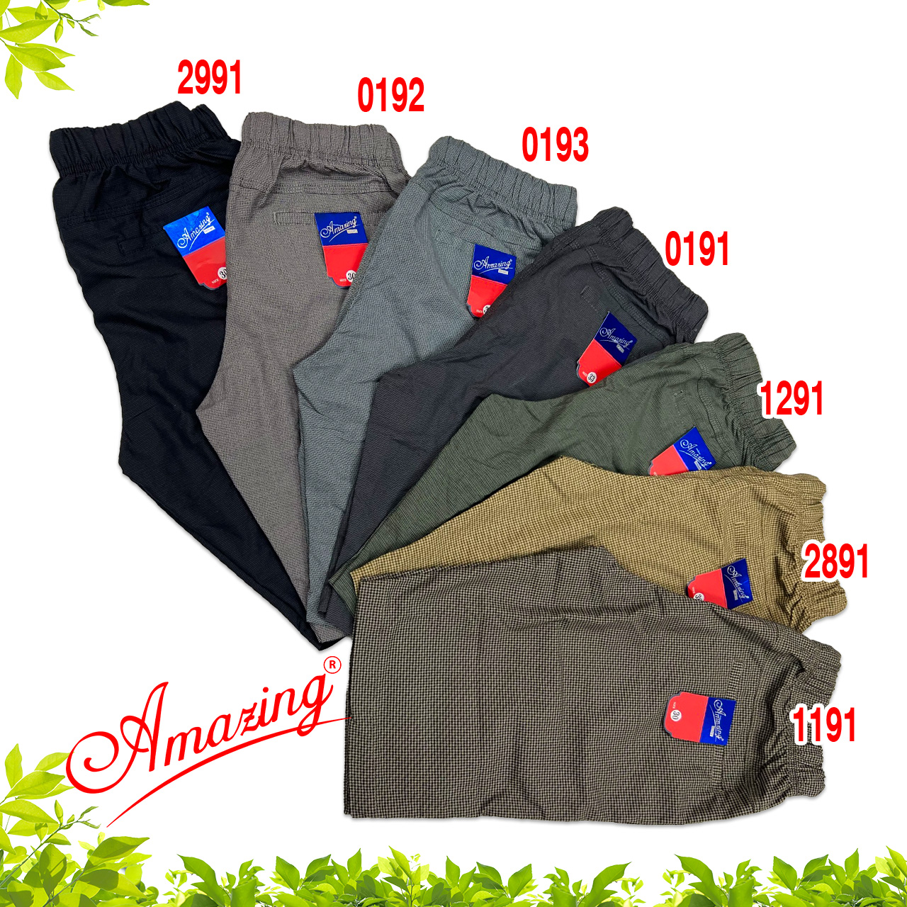 Quần short bố ô nhí Amazing, sọt lưng thun nam dáng thể thao unisex, quần đùi có dây rút