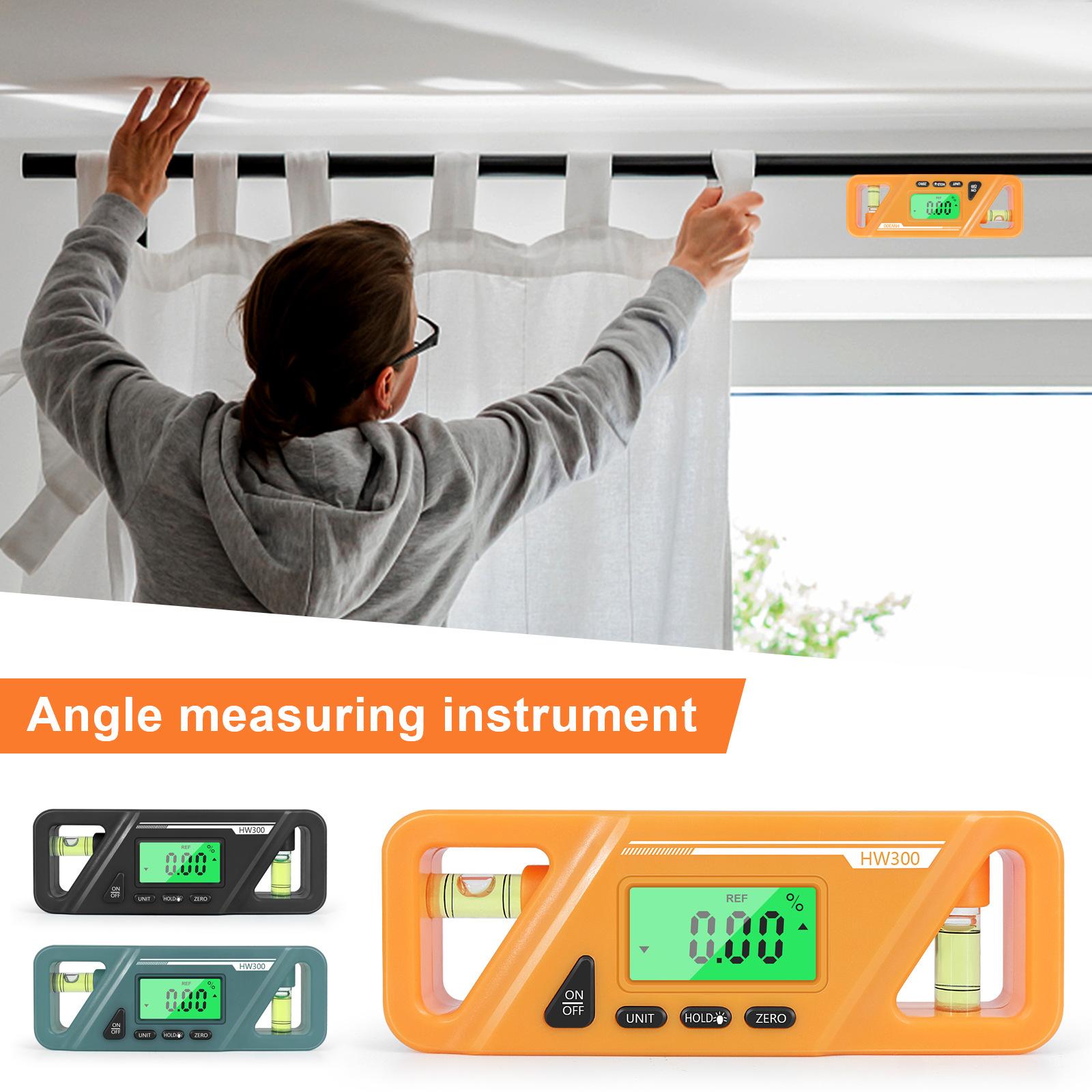 Magnetic Digital Angle Meter Absolute and Relative Measurement Angle and Slope Conversion Inclinometer Versatile Clinometer LCD Display with Backlight