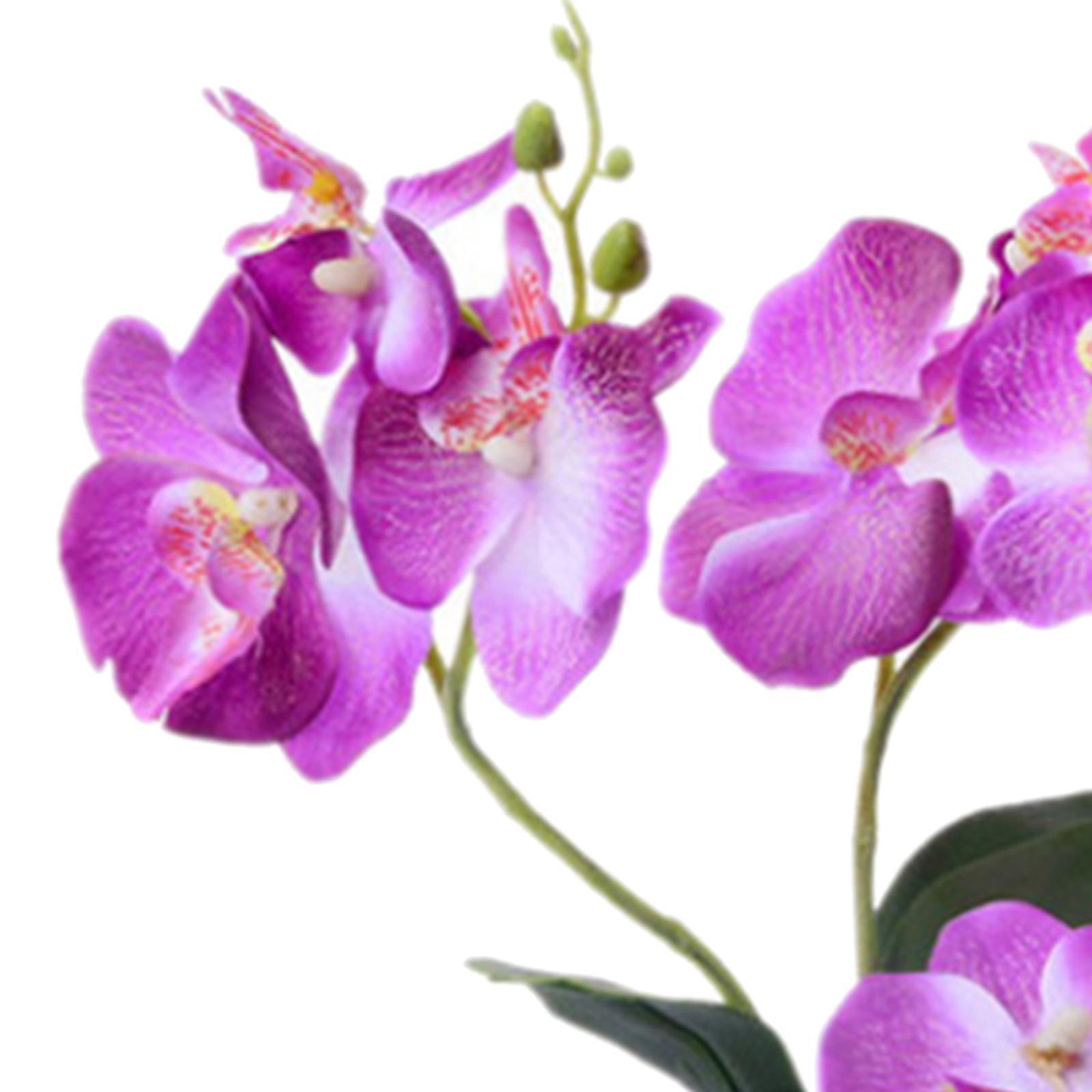 2X Vase with Artificial Flower Set Silk Flower Home Indoor Decor