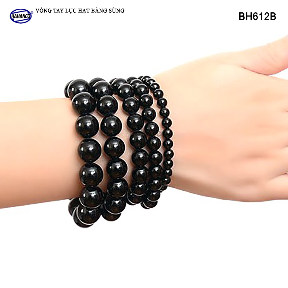 Vòng tay sừng Trâu đen Hồ Lô (BH611B) Mang lại May Mắn và Bình An cho bạn - Bracelet of HAHANCO