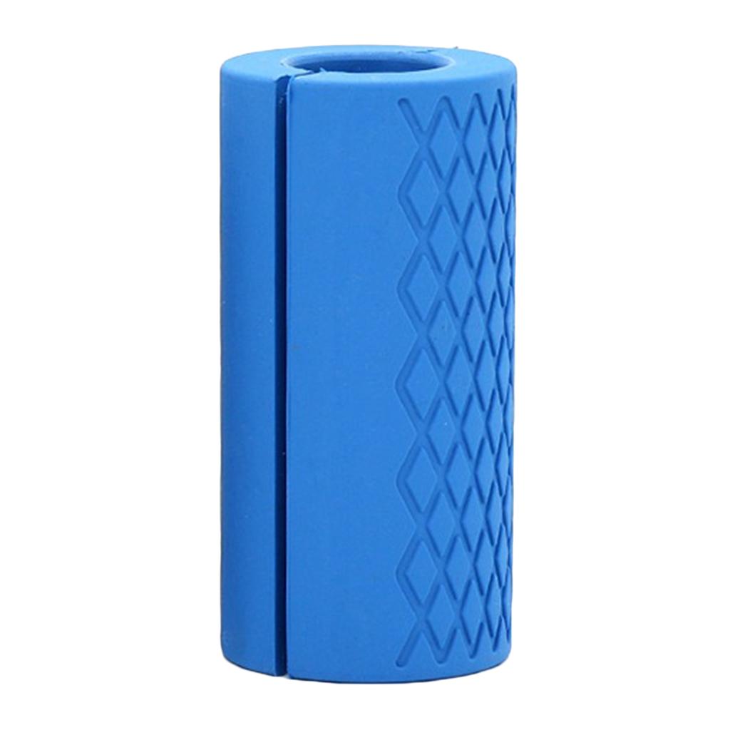 2x Fat Silicone Dumbbell Barbell Grips Home Gym Weight Lifting Arm Grip