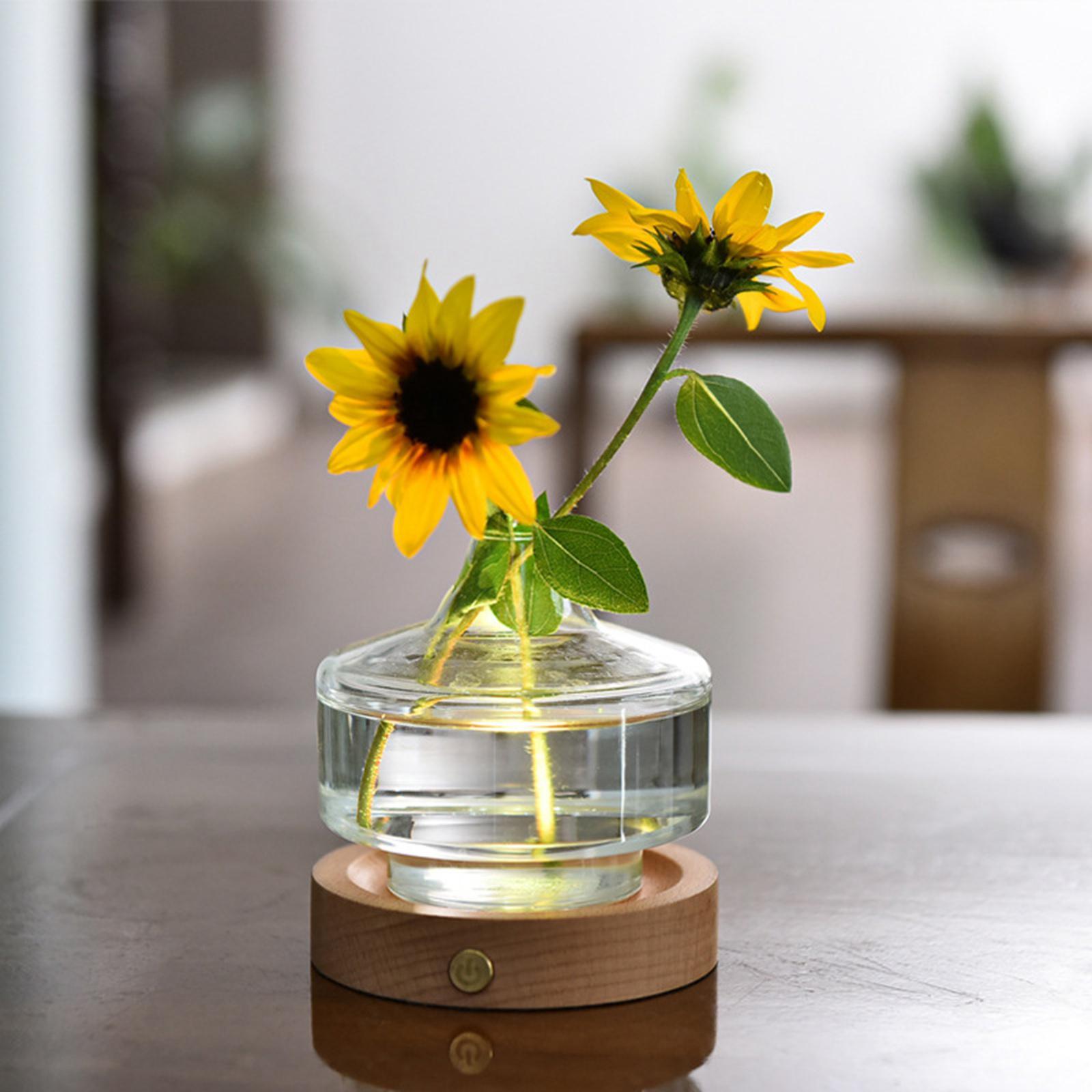 Modern Flower Vase Colorful Night Light for Living Room Home Decoration Bar