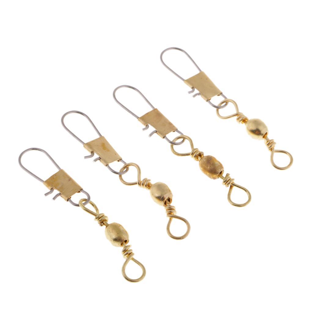 100pcs Interlock Snap Fishing Rolling Swivel Ball Bearing Solid Rings 10kg-25kg