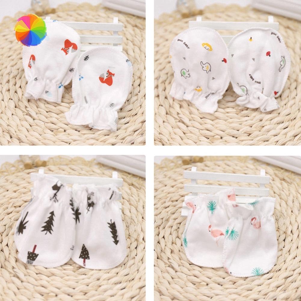 Bao Tay Cotton Mềm Mại Chống Trầy Xước Dành Cho Em Bé