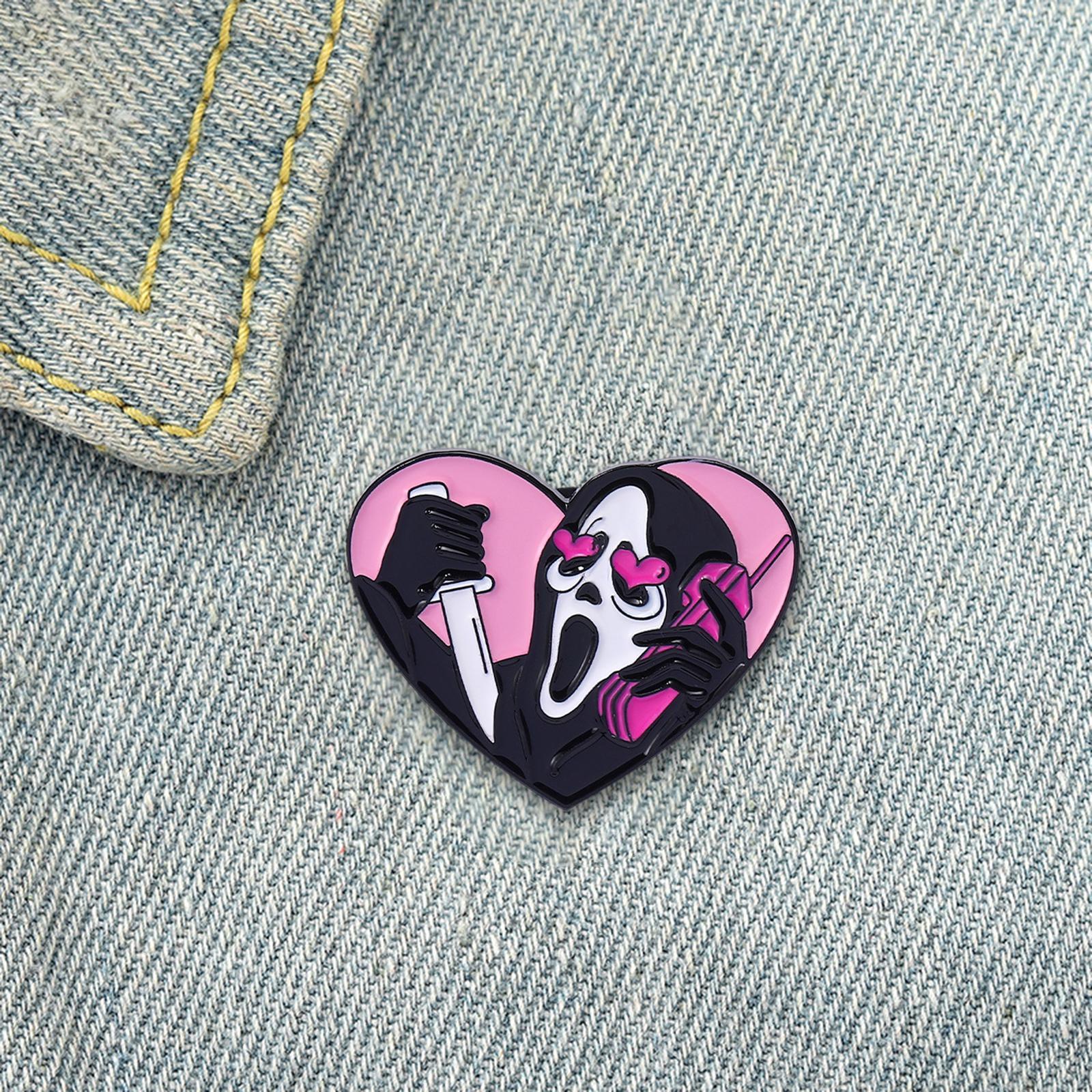 Halloween Pins Metal Brooches Cute Cartoon Lapel Pin for Clothes Hat Jackets