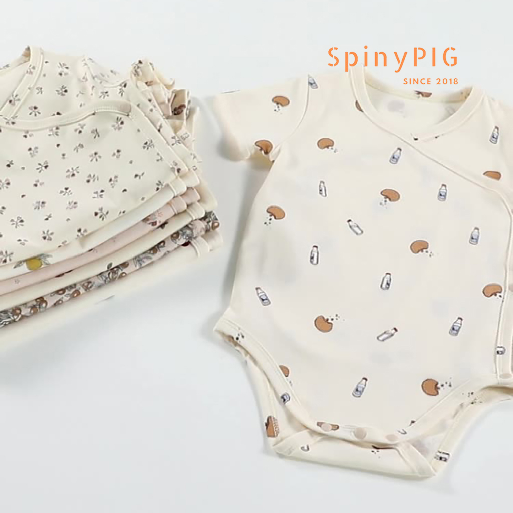 Bộ body chip cho bé 0-2 tuổi style Hàn Quốc cotton cộc tay hè thu hoạ tiết cực đẹp