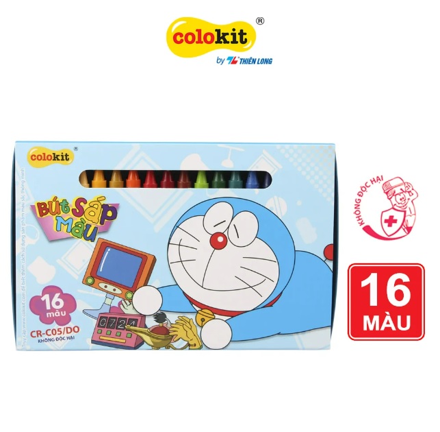 Sáp 16 màu Colokit Doraemon CR-C05/DO