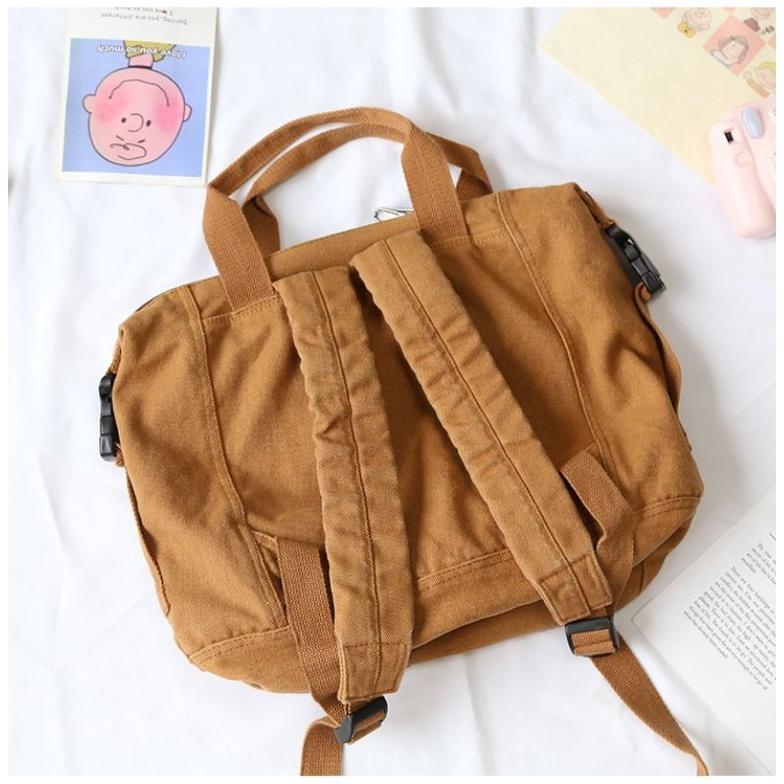 COMBO BALO CANVAS VINTAGE + LOGO CÀI + KẸP GỖ, SỔ TAY MINI, STICKER DÁN,.. Chất DÀY DẶN CHỐNG THẤM NƯỚC