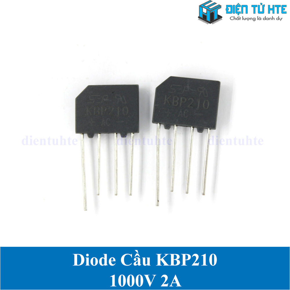 Bộ 5 Diode cầu KBP210 2A 1000V chân cắm