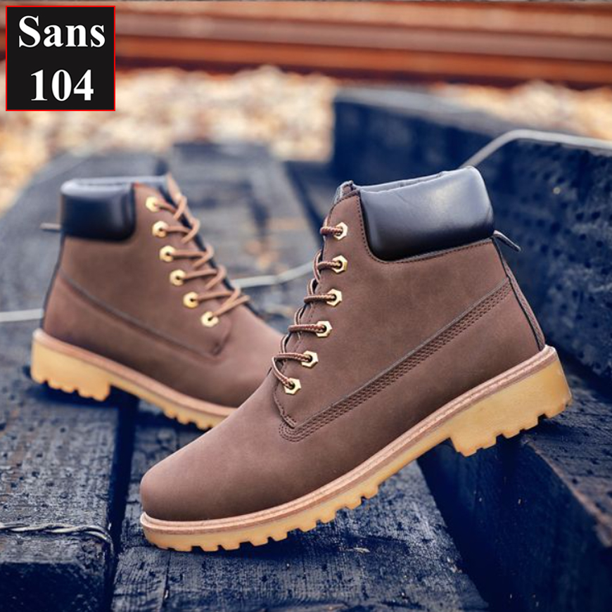 Boot nam martin Sans104 giầy cao cổ boost vàng đen nâu bigsize to 43 44 45 46 độn đế 6cm big size đẹp hàn quốc cao cấp