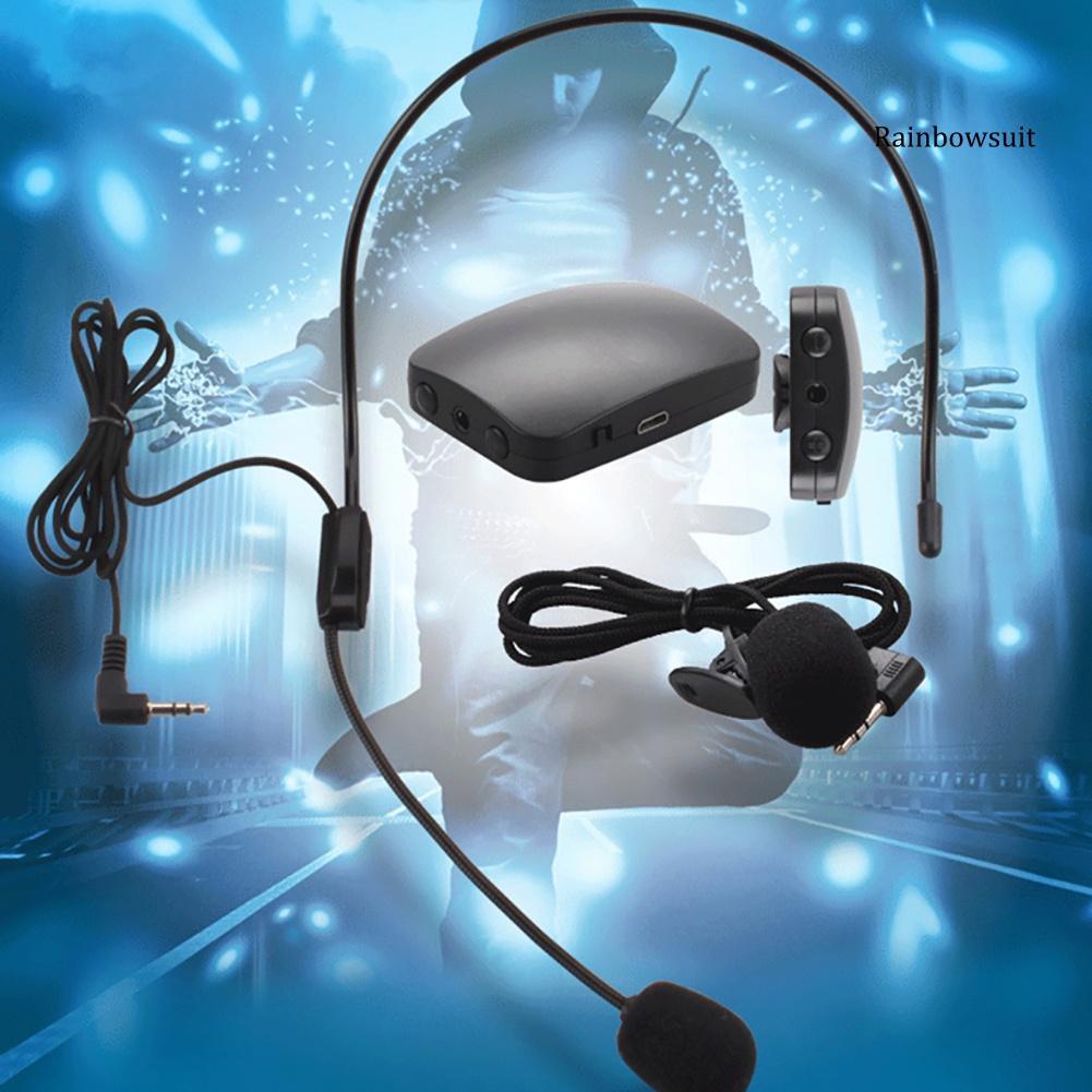 Micro RB Không Dây Có Kẹp Gắn Cổ Áo Hỗ Trợ Truyền Tín Hiệu FM Và Phụ Kiện