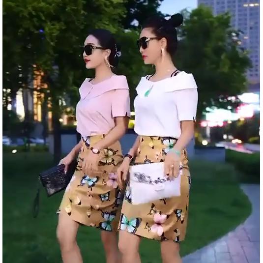 Áo sơ mi nữ tay cộc, chất lụa công sở TA136