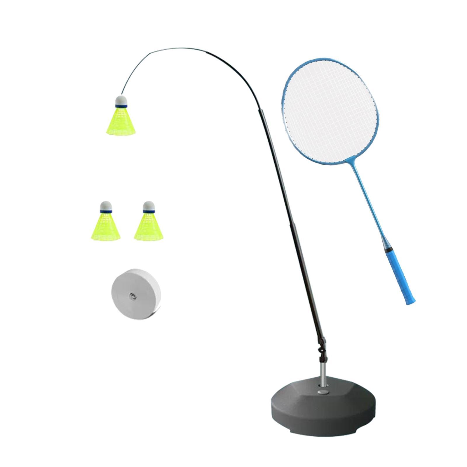 Portable Self Practice Trainer Aid Kids Adults Badminton Training Device