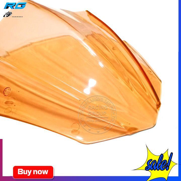 Ốp Đầu Cho Xe Ex150 Mẫu Ver4 Màu Cam Trong Suốt