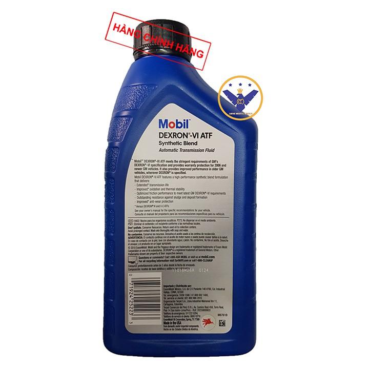 Dầu hộp số tự động xe ô tô cao cấp Mobil Dexron VI ATF 946ml USA